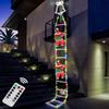 USB Remote Control LED String Ladder Light PVC Santa Clause Climbing Ladder Garden