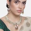 Enamel Kundan Flexible Gold Plated Necklace Set For Women