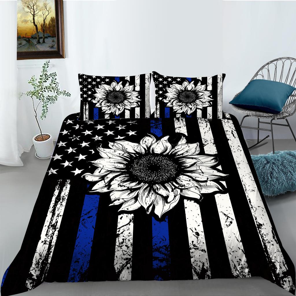 Комплект домашнего постельного белья с 3D цифровой печатью, пододеяльник, односпальная двуспальная кровать, полноразмерное постельное белье для спальни, украшение дома