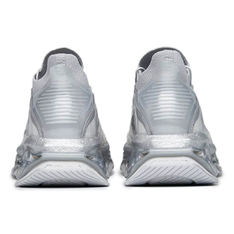 Anta Кроссовки Energy Ring Cushioning, легкие, прочные, нескользящие, с низким верхом, мужские, серебристые, 112215559-5