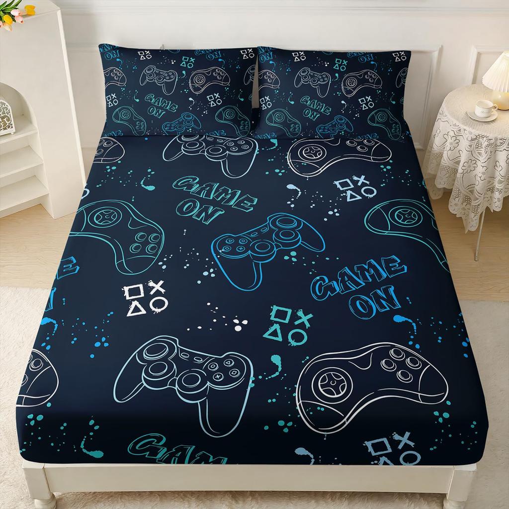 Beautiful Butterfly Pattern Mattress Three-Piece Digital Printing Home Bedding Set Adult Children