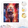 Frame Diy Painting By Numbers Starter Kits Tiger Animals Handicrafts Wall Art Picture With Numbers Acrylic Paint Artwork For Home Decors 40x50