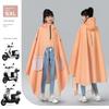 Women's Electric Battery Motorcycle Thickened Single Long Raincoat