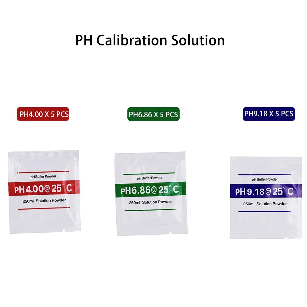 1/5/10 Sets PH Buffer Powder pH4.00 6.86 9.18 PH Meter Calibration Powder Pack 250ml Solution Powder PH Test Measure Calibration