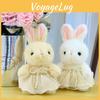 Wear Tulle Skirt Rabbit Plush Toy Cartoon Stuffed Animal Doll Kids Birthday Gift