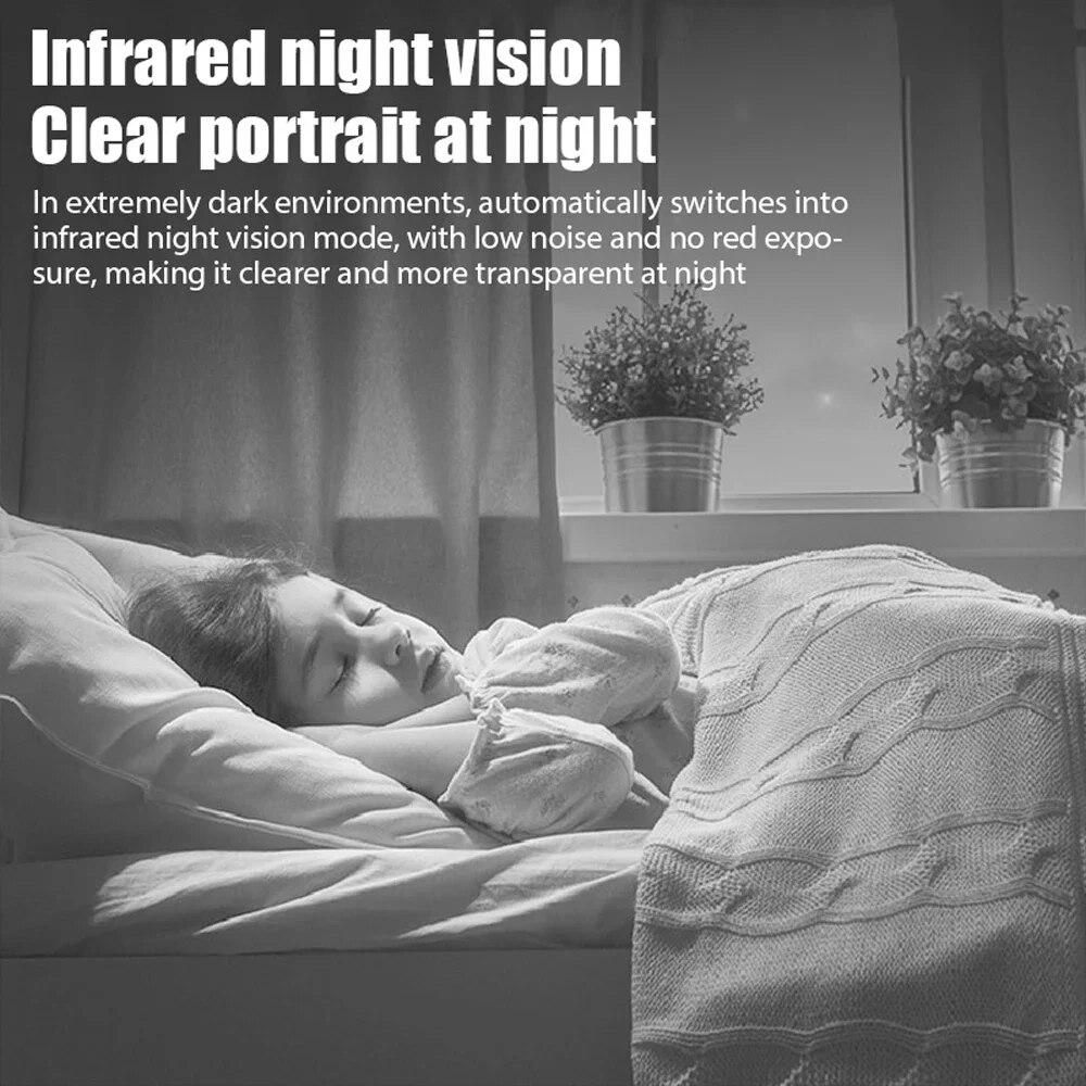 Wireless HD1080P Video Recorder Voice Recorder Security Monitoring Camera Smart Home for Infants and Pets WiFi Mini Camera