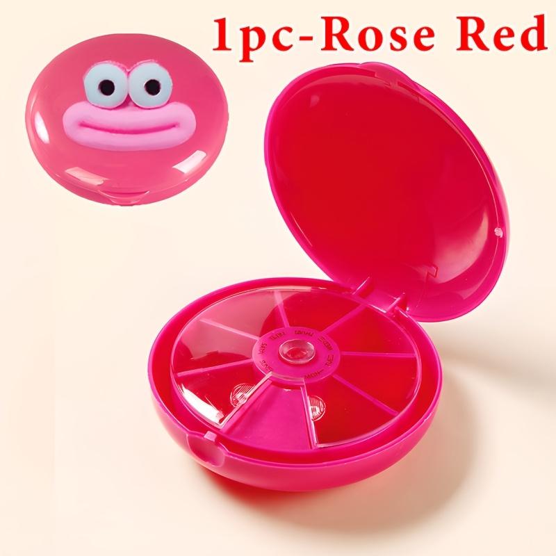 7-Day Portable Capsule Organizer, sealed compartments, cute sausage design, ideal for travel storing pills, jewelry and small items.