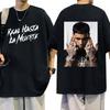 Футболка с принтом рэпера Anuel AA Real Hasta La Muerte Мужская Повседневная 100% Хлопок Модная Хип-Хоп Винтажная Оверсайз Футболка Унисекс