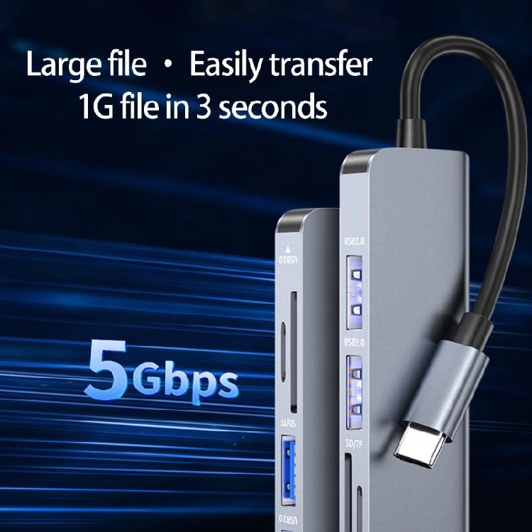 Алюминиевые USB Type-C хабы с выходом HDTV, USB-портами и кардридером для компьютеров