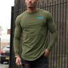 Muscleguys Fitness Sports Thin Long Sleeved T-shirt Men's Spring and Autumn Clothes Breathable Running  Top