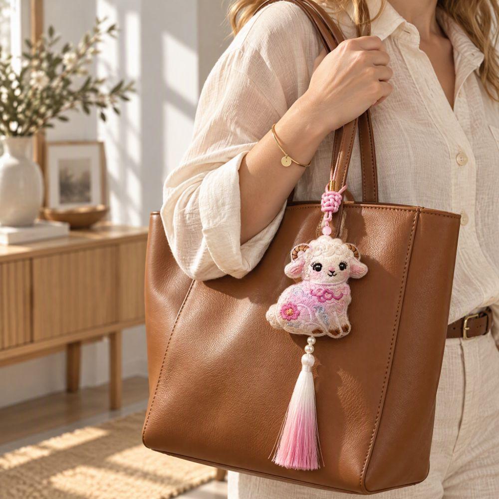 Lamb Ornament Embroidery Sachet Scented Bag Zodiac Sheep Charm Hanfu Accessory Year Of The Sheep
