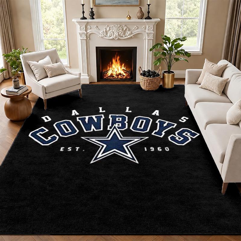 Коврик для двери Dallas Cowboys для гостиной или спальни Защитный коврик под стул Офисное украшение Рождественский подарок Подарок на день рождения