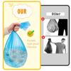 8Pcs Trash Bags Baby Breeze Diaper Pail Refill Bags Odor Absorbing PE Material Large Capacity Diaper Bin Trash Bags