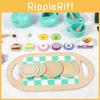 Wooden Childrens Play Tea Set With Realistic Teapots And Cakes For Imaginative Kitchen Play
