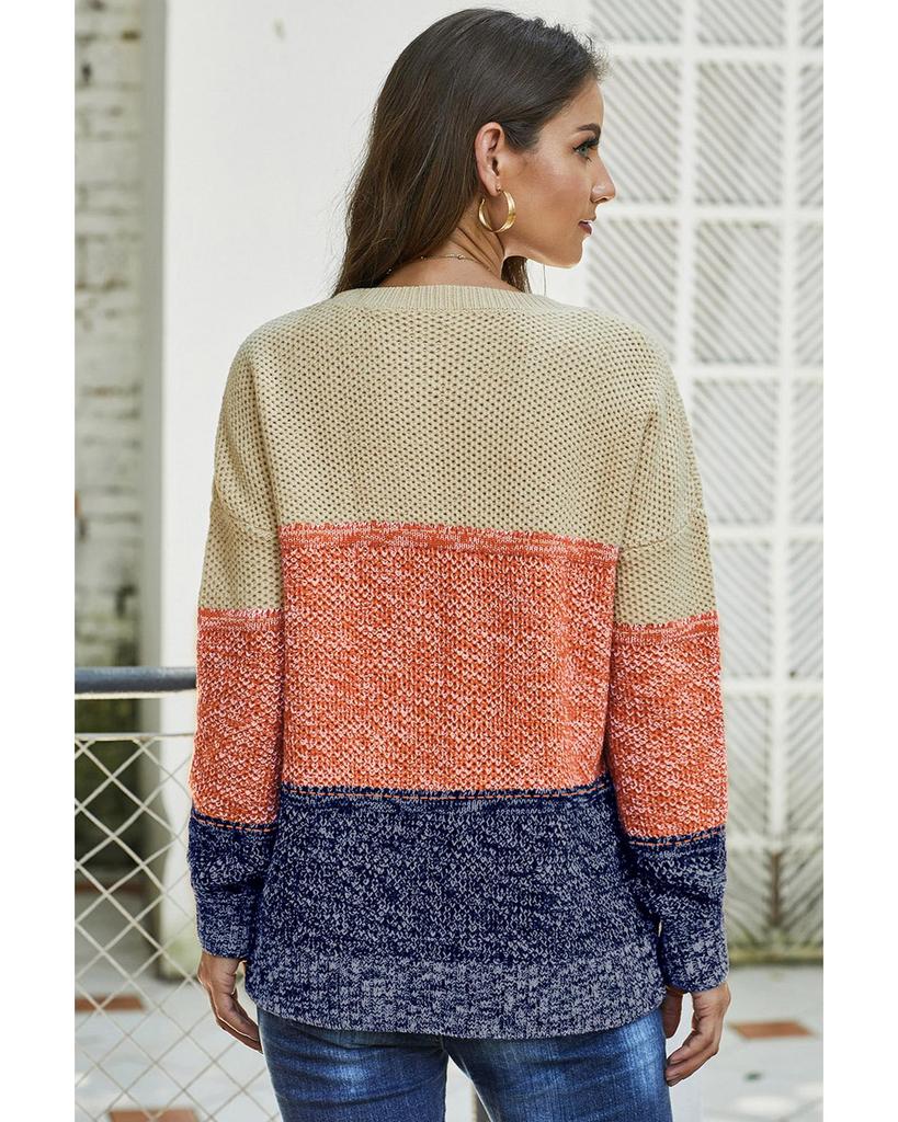 Azura Exchange Netted Texture Pullover Sweater