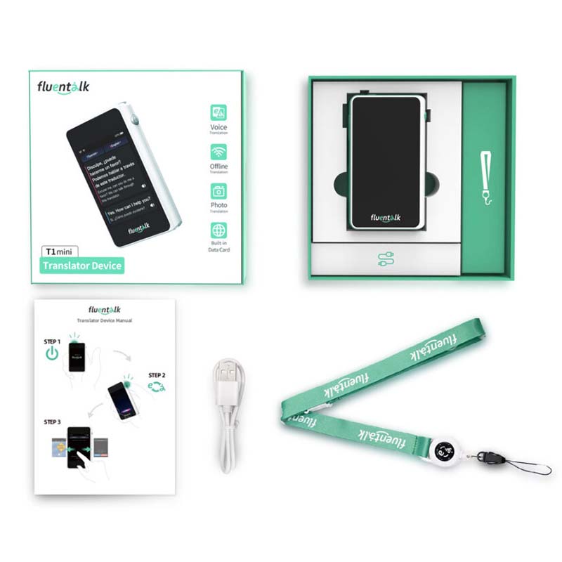 Голосовой переводчик Timekettle Fluentalk T1 Mini онлайн, офлайн, перевод фотографий, 40 языков
