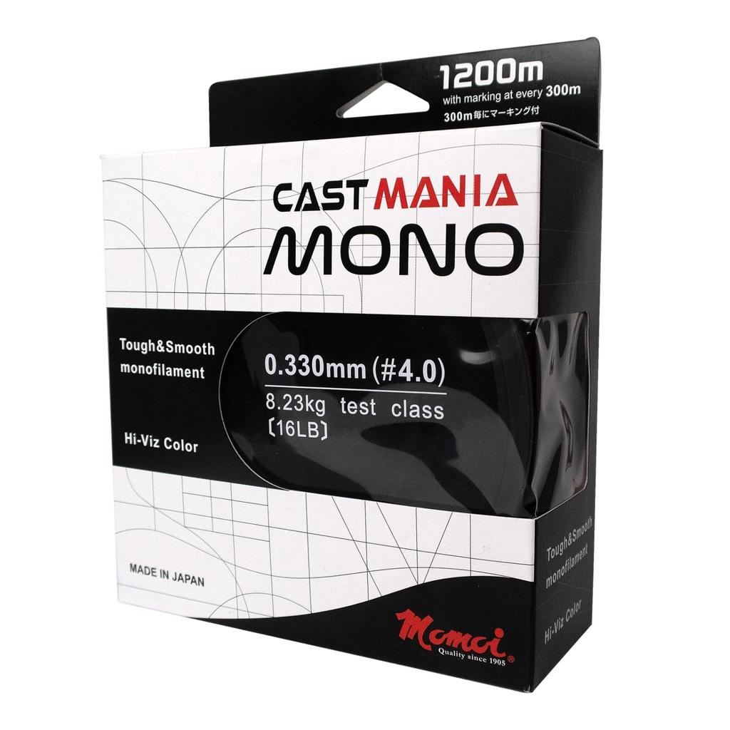 Рыболовная леска Momoi Cast Mania Mono для карповой ловли, монофильная (Ярко-оранжевый, 4,5)