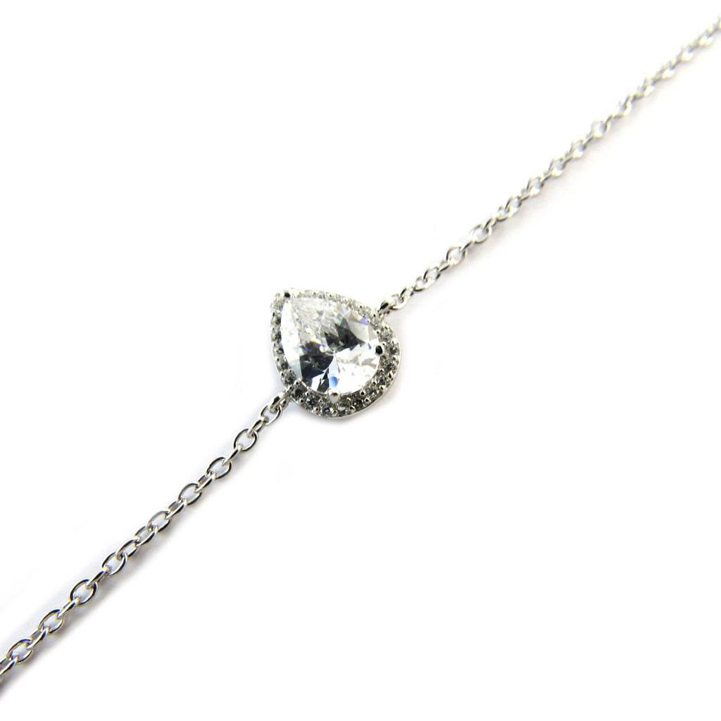 Les Trésors De Lily [N6819] — Белый серебряный браслет «Сисси»