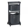 Laundry Basket - 2 Levels - Anthracite - 33 X 81 X 44 Cm - Lightweight and Easy To Handle