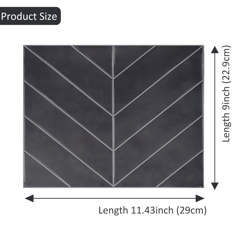 Водонепроницаемая самоклеящаяся фартук 11,4" x 9" Настенная плитка Прочные обои для кухни ванной