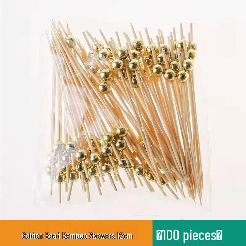 Разноцветные бамбуковые вилочки для фруктов и шпажки для коктейлей - Декоративные и одноразовые для выпечки и мероприятий