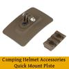 Адаптер для камеры на шлеме для активного отдыха, держатель для фонарика, нейлоновый крючок-петля, быстросъемное крепление для шлема для кемпинга и страйкбола