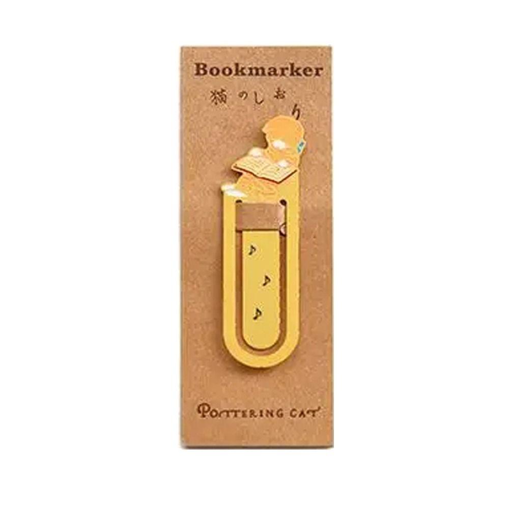 Закладка для книг Kawaii Reading Book Clip Cat Pagination Mark в японском стиле Metal Bookmark Gifts