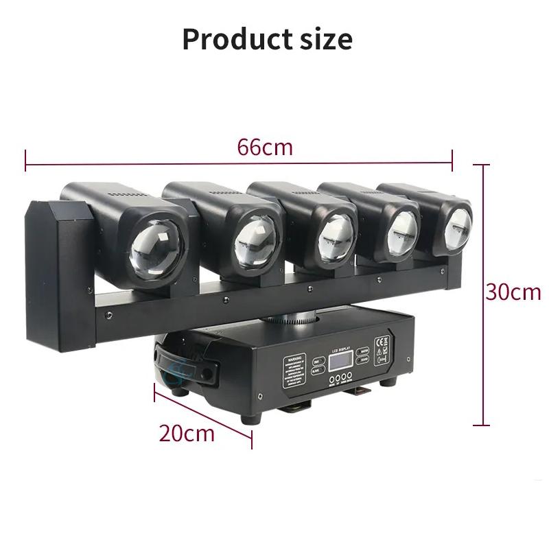 5*40 Вт RGBW Светодиодный Вращающийся Луч Заливка Стробоскоп Сценический Световой Эффект DMX Свет для Диджея Концерт Мероприятие Шоу Сцена Вечеринка