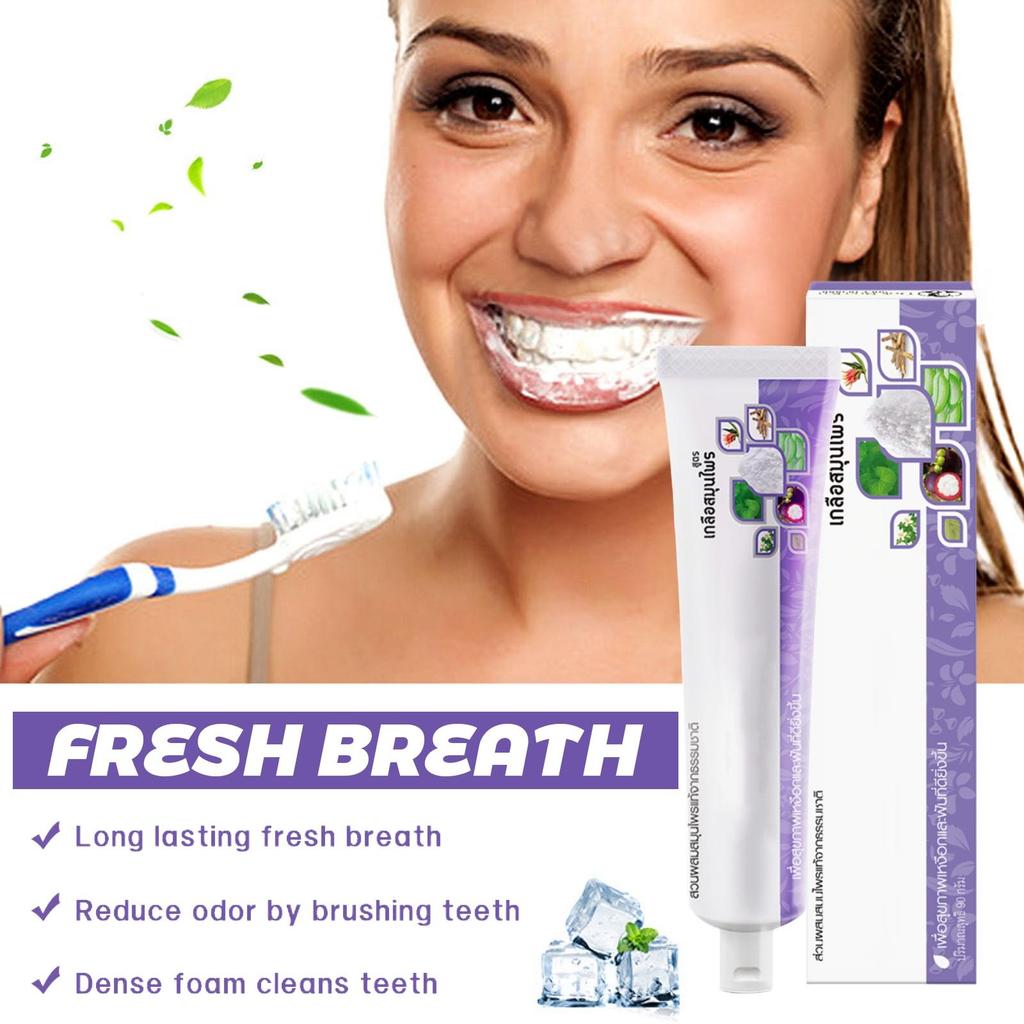 Зубная паста с экстрактом Шуанлянь на основе трав очищает желтые зубы и пятна, освежает и укрепляет здоровье зубов, 90 г