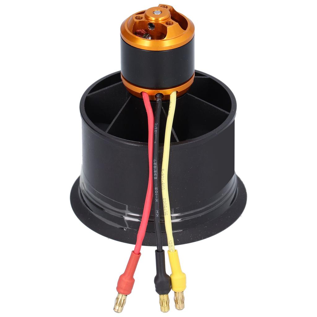 RC 50mm Electric Ducted Fan 12 Blades Ducted Fan with Brushless Motor for RC PlanesClockwise 4600KV
