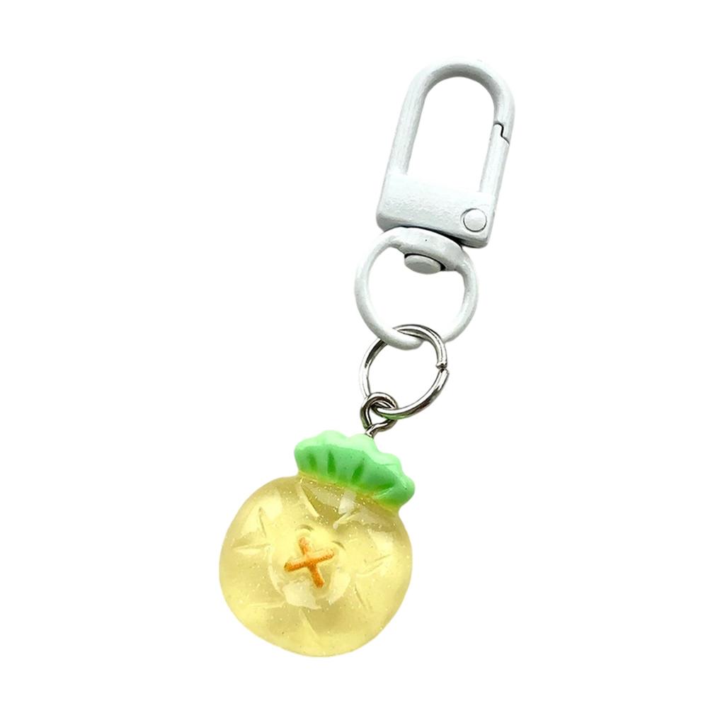 Vibrant Jelly Fruit Keychain Cute Resin Key Ring Bag Charm For Women Girls Spring Summer Accessories Gift