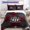 OGC Nice FC Printed 3PCS Bedding Set Breathable Duvet Cover with Pillowcases Decorative Bed Linen for Bedroom Home