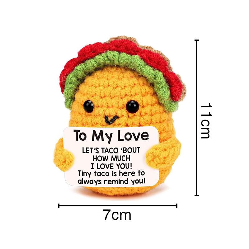 Mini Animal Crochet Potted Cute Handwoven Cartoon Flowers Creative Hand-knitted Car Home Desktop Shelf Decor Items Gift