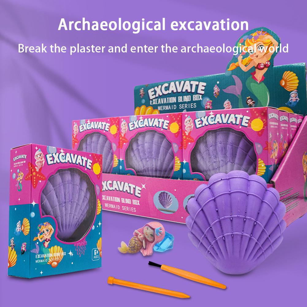 Набор для раскопок драгоценных камней DIY Кристалл Драгоценный камень Морская звезда в форме сердца Бриллиант Археологические раскопки Обучающие игрушки для детей