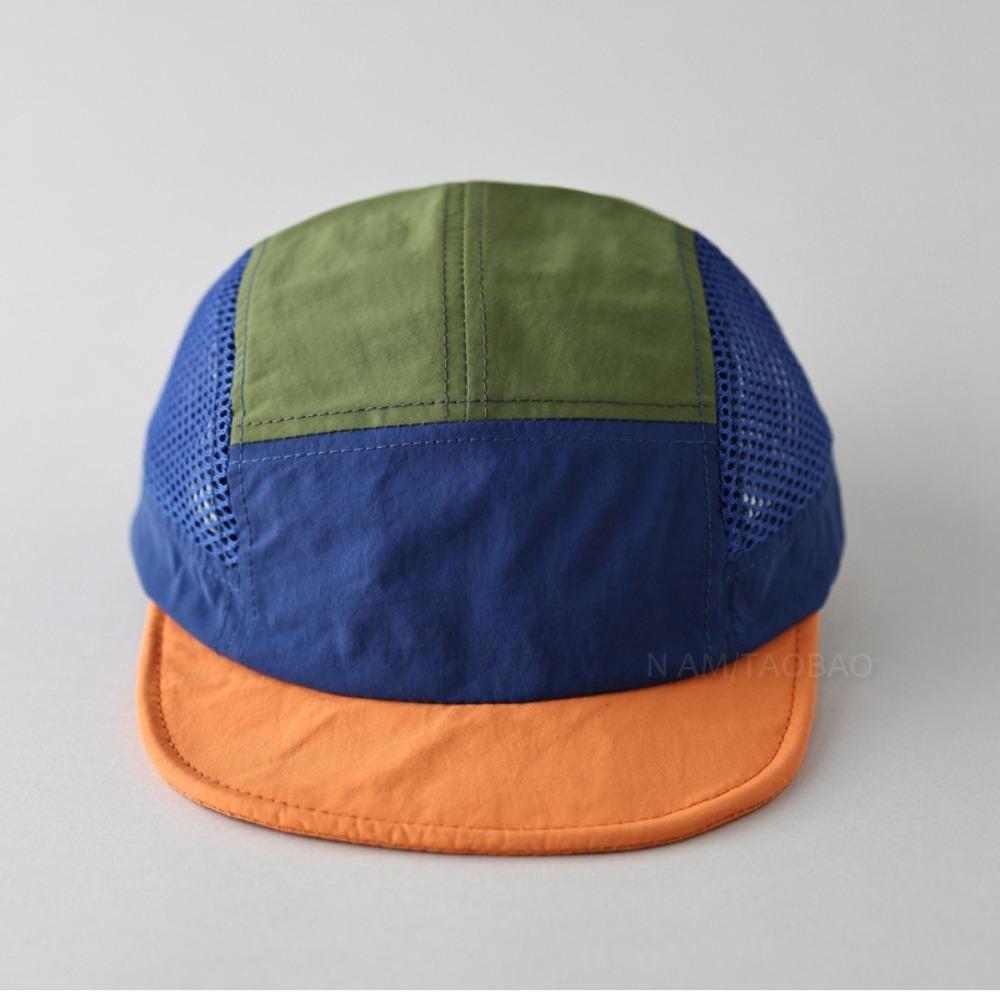 Бейсболка в стиле ретро с сеткой, 5-панельная кепка с защитой от ультрафиолета, универсальная кепка с солнцезащитным козырьком унисекс