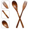 Wooden Fork and Spoon Forks Spoons Home Accessories Reusable Salad Delicate Dessert Multi-function Appetizer Cake Eating Mini