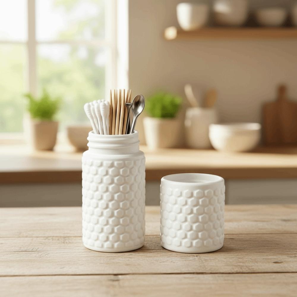 Multipurpose Cotton Swab Storage Box 3D Printed Space-Saving Organizer  Toothpicks