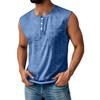 Men's Summer Solid Color Pocket Sports Buttons Vest Men's Sports Casual Vest