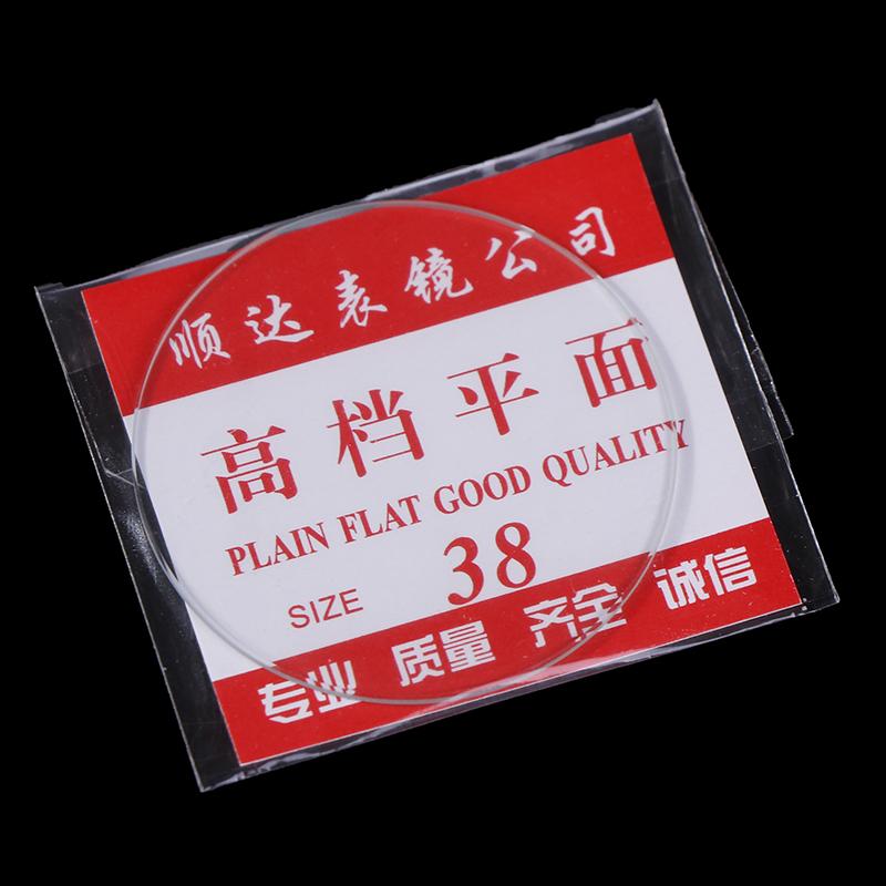 10 шт. 28-39 мм плоское минеральное стекло для часов, запасная часть для плоских часов, толщина 1 мм для ремонта часов
