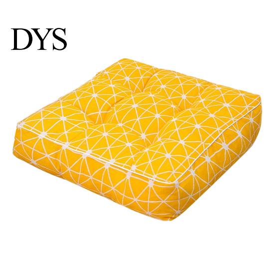 Comfortable Floor Pillow for Tatami Modern Stylish Chair Cushion, Ultra Soft Square Geometric or Cushion Kitchen Chairs Plant Prints, 15.75"x15.75"