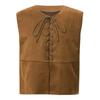 Kids Boy Girl Medieval Vest Lace Up Steampunk Renaissance Waistcoat Top Halloween Costume