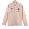 Unused Johnbull Long Sleeve Embroidery Shirt S Pink Embroidery Men's Used