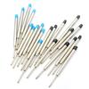 10 Pcs Blue Ink Parker Style Standard 1.0Mm Ballpoint Pen Refills Nib Medium