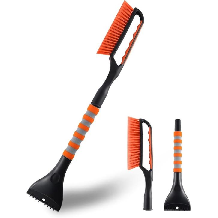 SINGARO Ice Scraper And Snow Brush For Car Windshield, Snow Scraper For Car, Snow Winter Car Necessities, Multi Functional Car Snow Removal Tools,