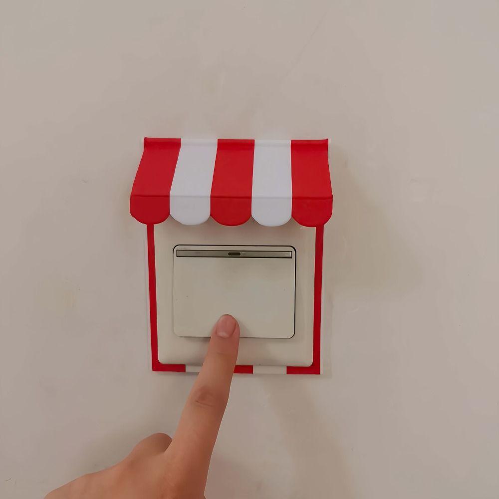 3D-печатная накладка на выключатель, дизайн навеса, настенный декор, крышка, декоративная рамка для выключателя, настенное искусство