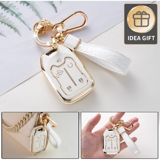 Чехол для брелока GMC с брелком GM, чехол для автомобильного брелока, совместимый с Chevy Silverado 2019 2020 2021 2022