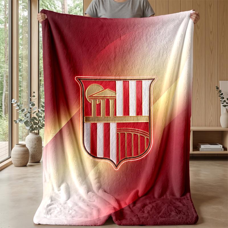 Sunderland Football Print Flannel Blanket, Soft Warm Lightweight Throw Blanket for Sofa Bed Camping