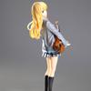 Your Lie In April Kaori Miyazono Action Figure With Violin Crossed Hands School Uniform Anime Statue Collection For Anime Fans