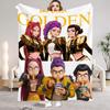 kpop Demon Hunters Huntrix Blankets Quality Soft Warm Throw Blanket Winter Kids Couch Bed Fluffy Bedspread
