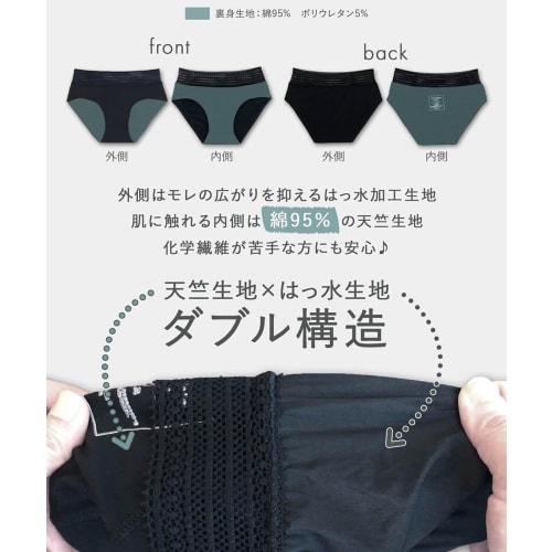 Frandelingerie Absorbent Panties, Approx. 30ml, Cotton Lining [Supervised by a Female Doctor/Designed in Japan for Light to Normal Days] Gentle on the
